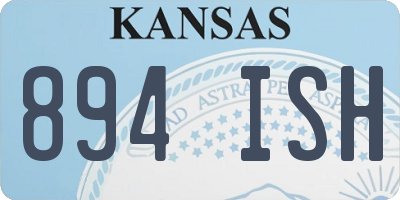 KS license plate 894ISH