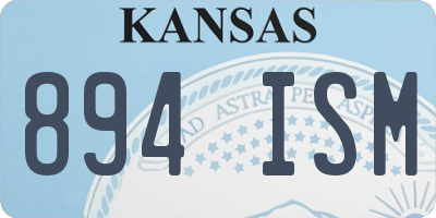 KS license plate 894ISM