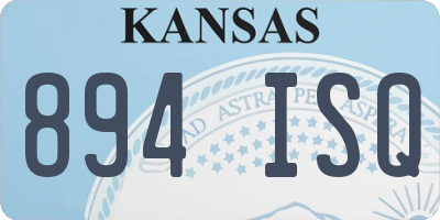 KS license plate 894ISQ