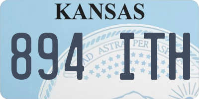 KS license plate 894ITH