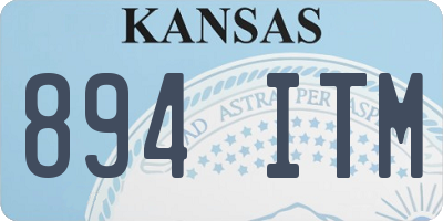 KS license plate 894ITM