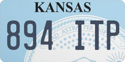 KS license plate 894ITP