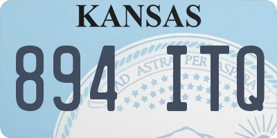 KS license plate 894ITQ