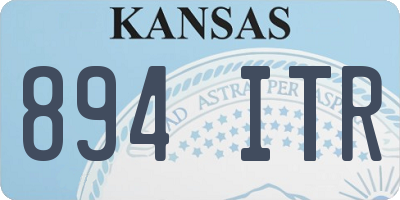 KS license plate 894ITR
