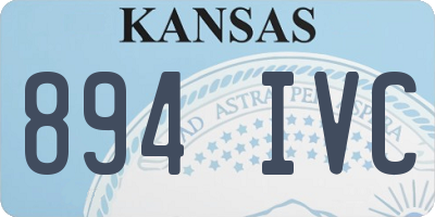 KS license plate 894IVC