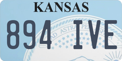 KS license plate 894IVE