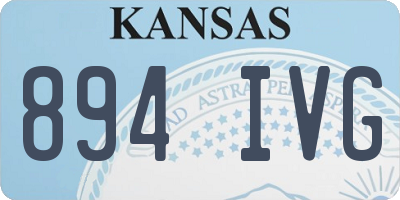 KS license plate 894IVG
