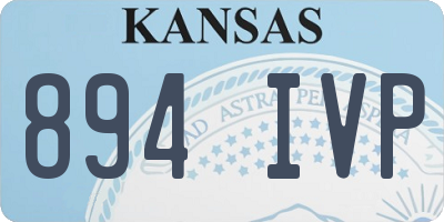 KS license plate 894IVP