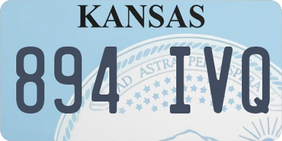 KS license plate 894IVQ