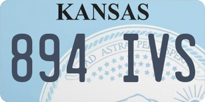 KS license plate 894IVS