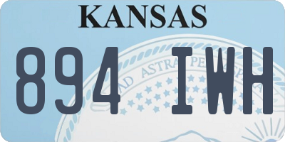 KS license plate 894IWH