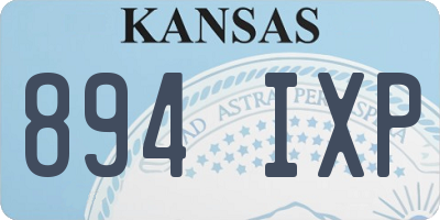 KS license plate 894IXP