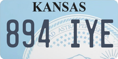 KS license plate 894IYE