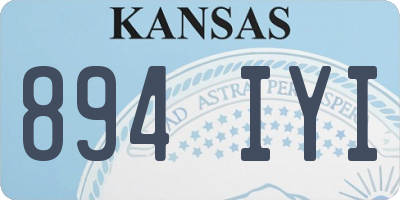 KS license plate 894IYI