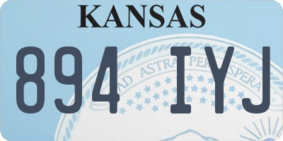 KS license plate 894IYJ
