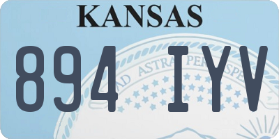 KS license plate 894IYV