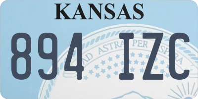 KS license plate 894IZC