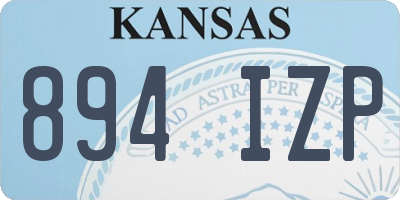 KS license plate 894IZP