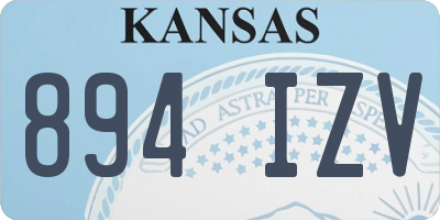 KS license plate 894IZV