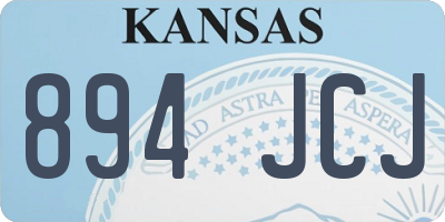 KS license plate 894JCJ