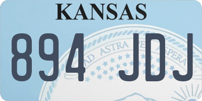KS license plate 894JDJ