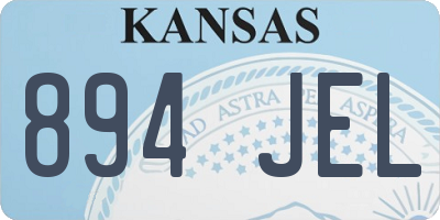 KS license plate 894JEL