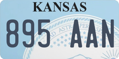 KS license plate 895AAN