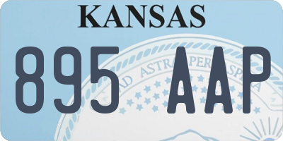 KS license plate 895AAP