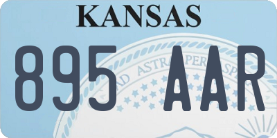 KS license plate 895AAR