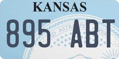 KS license plate 895ABT