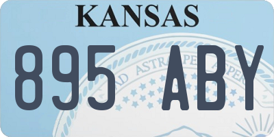 KS license plate 895ABY