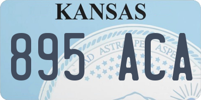 KS license plate 895ACA
