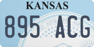 KS license plate 895ACG