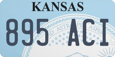 KS license plate 895ACI