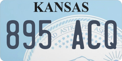 KS license plate 895ACQ