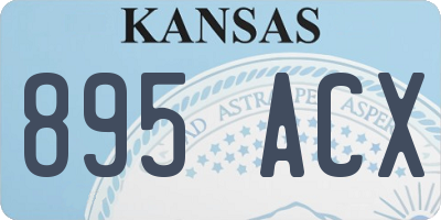 KS license plate 895ACX