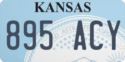 KS license plate 895ACY