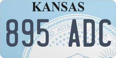 KS license plate 895ADC