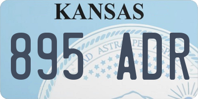 KS license plate 895ADR