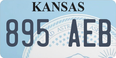 KS license plate 895AEB