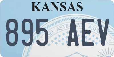 KS license plate 895AEV