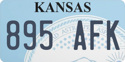 KS license plate 895AFK