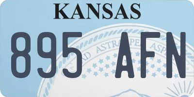 KS license plate 895AFN