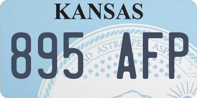 KS license plate 895AFP