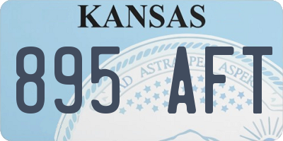 KS license plate 895AFT