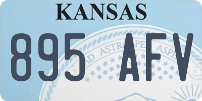 KS license plate 895AFV