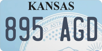 KS license plate 895AGD