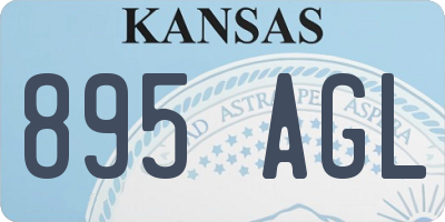 KS license plate 895AGL