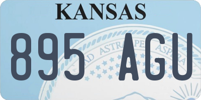 KS license plate 895AGU
