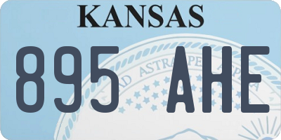 KS license plate 895AHE